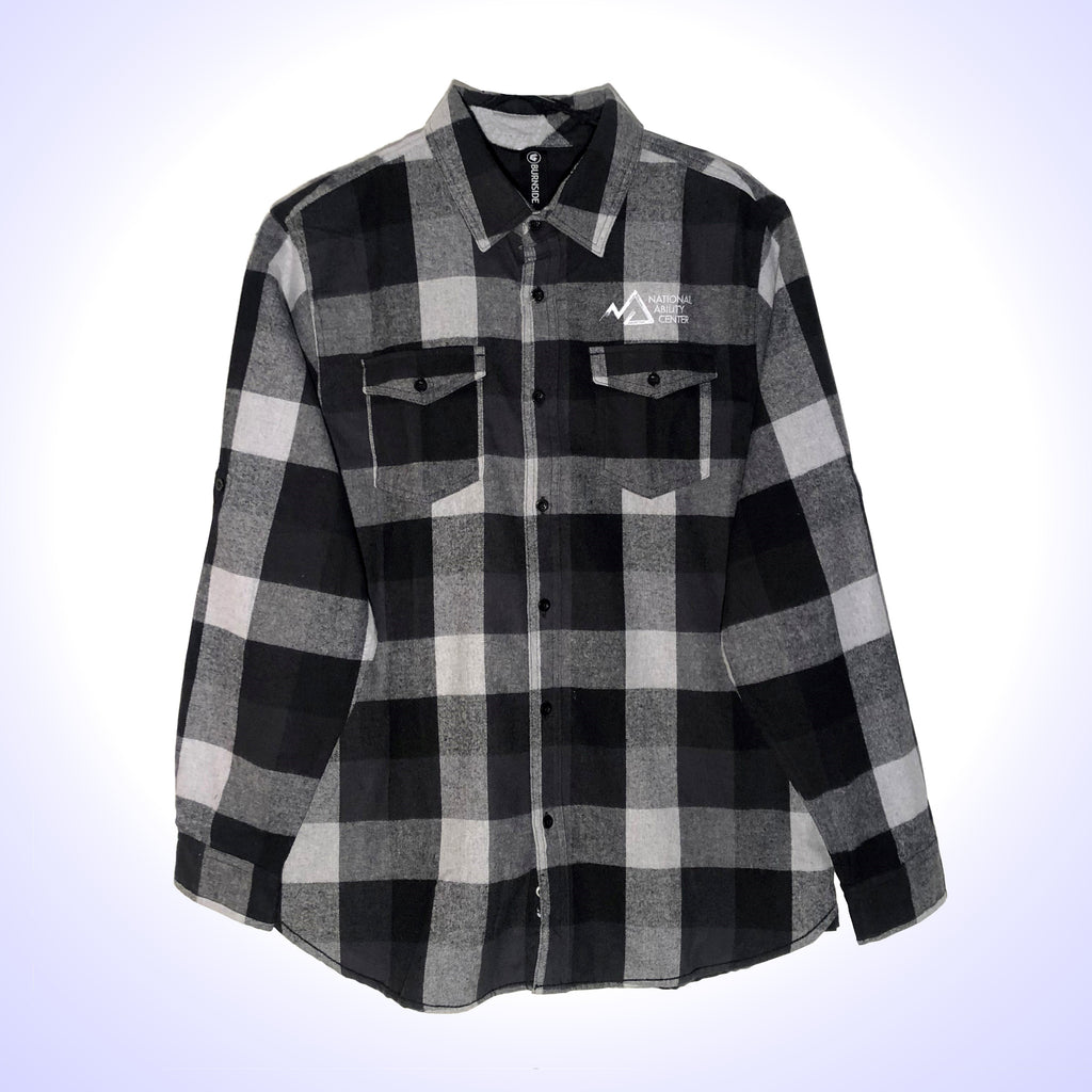 The Tool Time Flannel - Men's Black & Grey