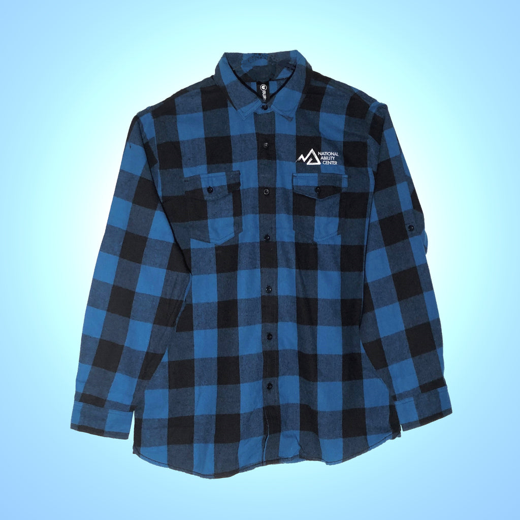 The Tool Time Flannel - Men's Blue & Black Buffalo