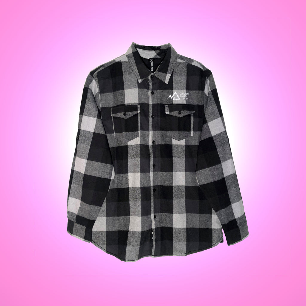 The Tool Time Flannel - Women's Black & Grey